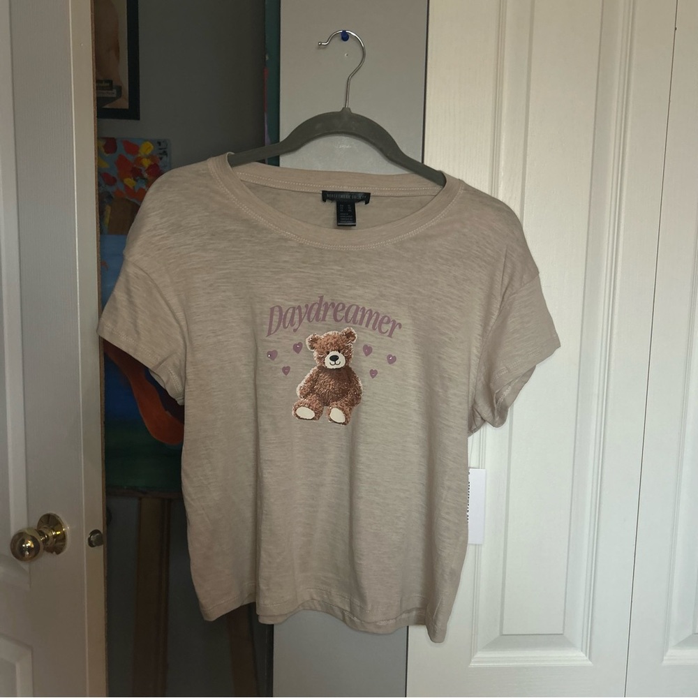 Streetwear Society Beige Daydreamer Teddy Tee